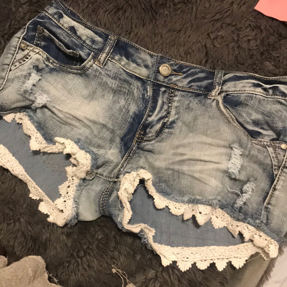 Denim shorts